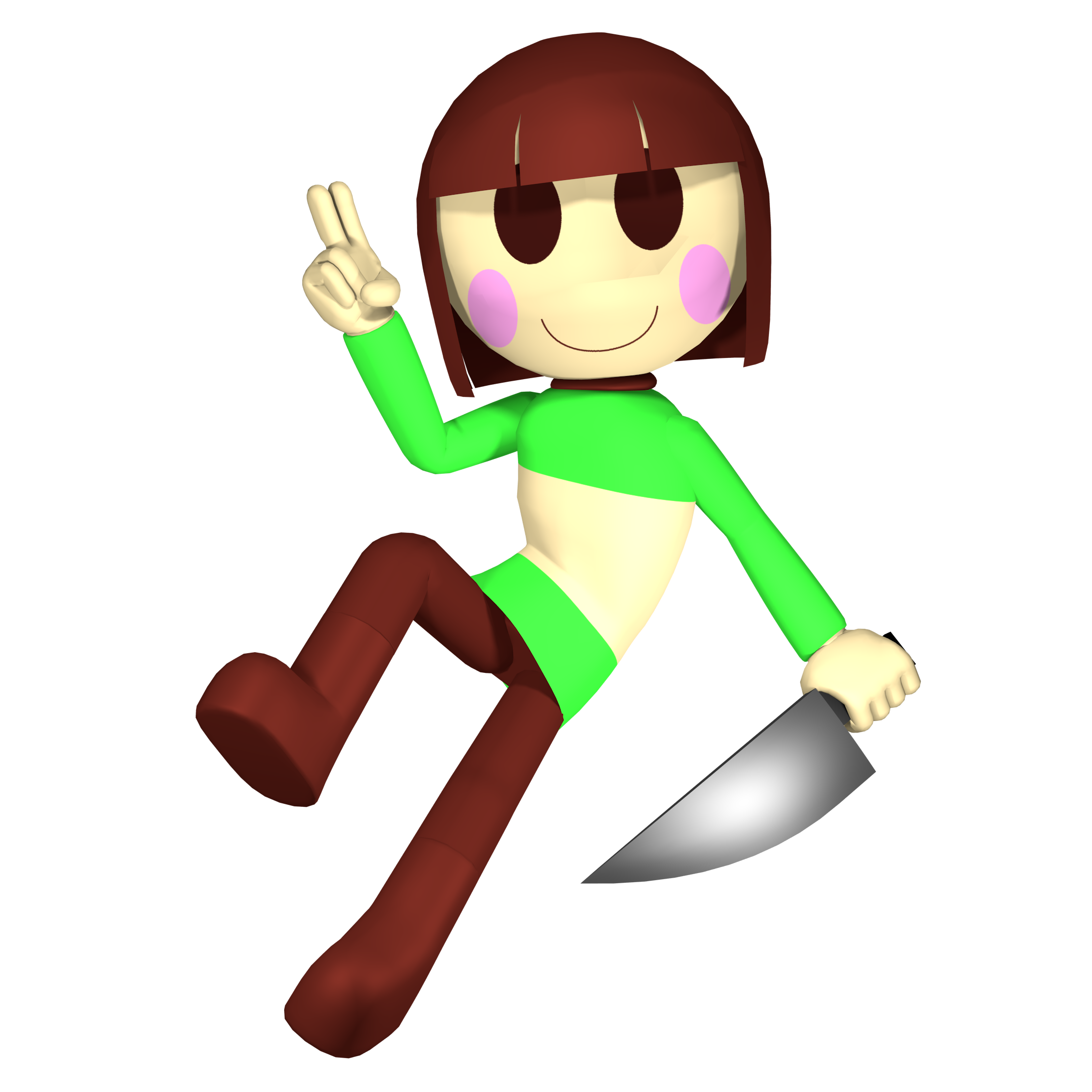 AI Art: Chara Dreemurr Undertale by @Esdras