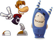 9. Rayman and Pogo from the Oddbods