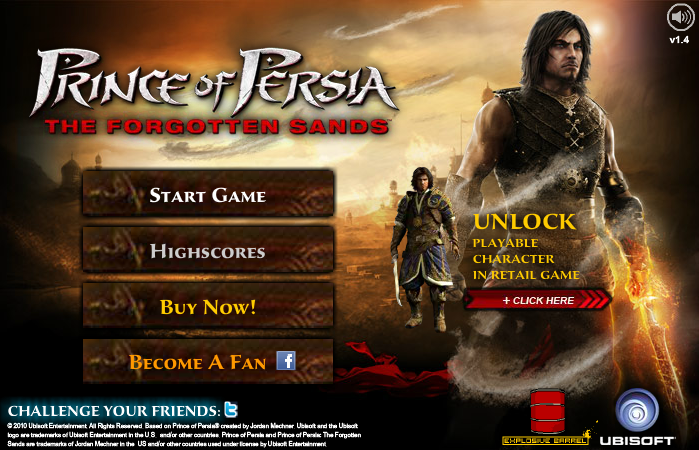 Prince of Persia: The Forgotten Sands (Flash), Prince of Persia Wiki