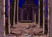 The ruined throneroom