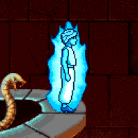 Shadow Man with the Blue Flame