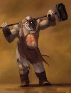 Concept art of the Sand Blacksmiths from Sands of Time