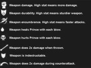 Weapons Stats Legend