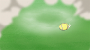 The ball's circular movement