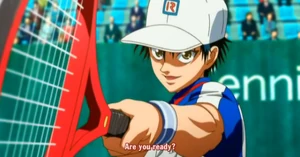 Ryoma taunting his opponents before a match.