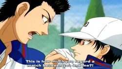 Momo angry echizen