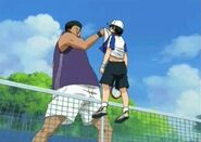 Tanishi lifting Ryoma