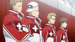 Other Swiss U 17 regulars watching Amadeus' match against Japan