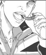 His mouth guard