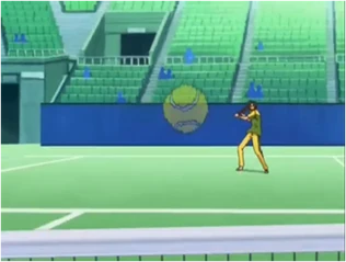 The ball becomes invisible.