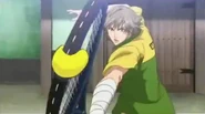 Bible tennis.jpg (168 KB) Shiraishi striking his incomplete Entaku Shot.