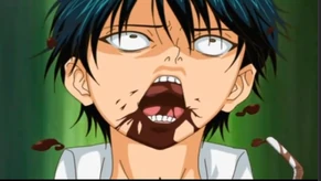 Echizen after drinking Inui's "Cola".