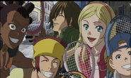 Ryoma's friends greet him