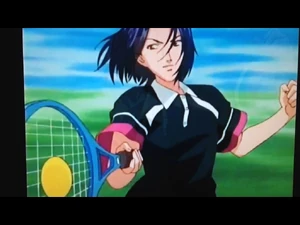 Ibu hitting a forehand