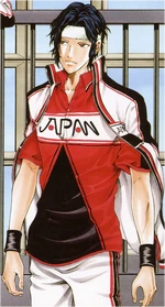 Yukimura in his white 2nd stringer U-17 Camp uniform. Yukimura is now part of the 1st String as No. 11, though he was last seen still wearing a white jersey.