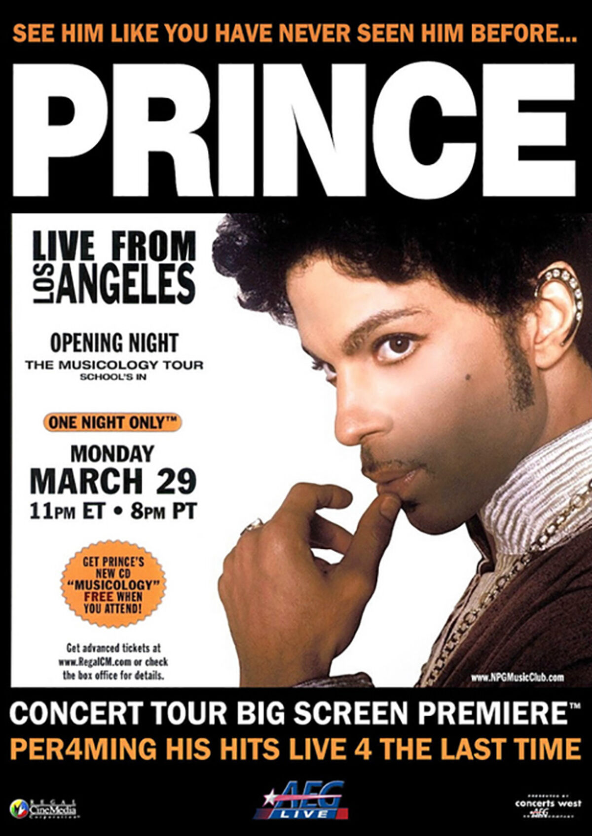PRINCE / MUSICOLOGY LIVE 2004ever NEW REMASTER WIDE SCREEN
