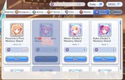 Screenshot of Divine Amulet Shop Interface