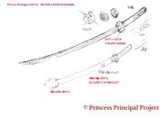 Concept art of Chise's katana. [10]