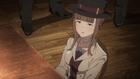 Later at the enemy hideout, she can be seen with a bandage around her neck.