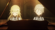 Ange and Princess play piano together