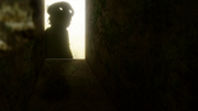 Ange through palace wall