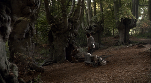 Inigo and Fezzik entering the Pit of Despair through the secret entrance.
