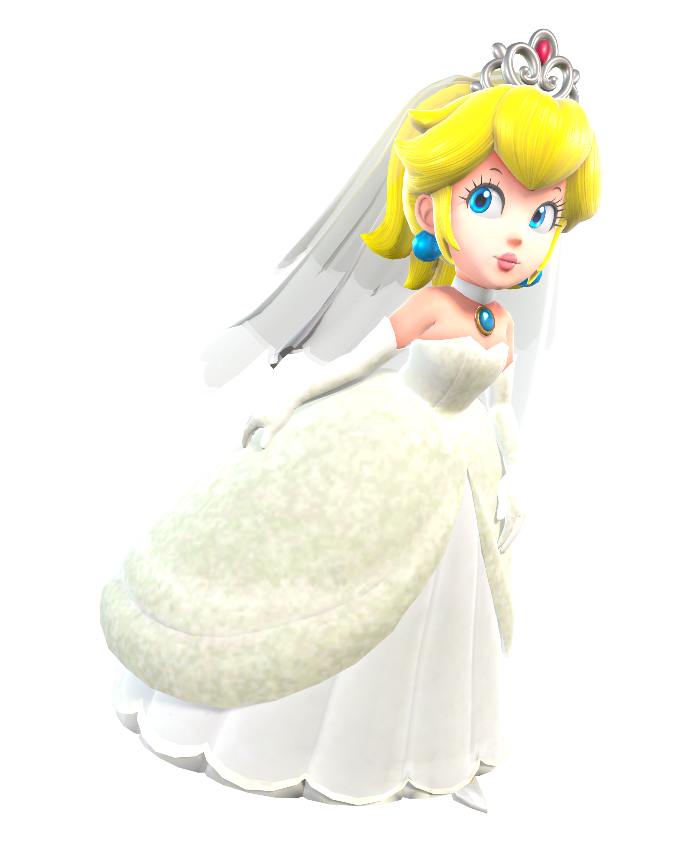 Princess Peach wedding dress Super Mario Odyssey Princesses