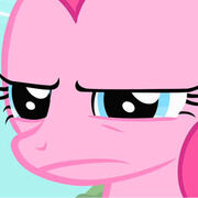 Pinkie Pie with a very serious face