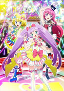 Mirei is on the left, Laala is in the middle, and Sophie is on the right.