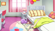 Laala lying on the floor, after falling of her bed