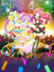 The official anime cover art. Laala is in the middle.