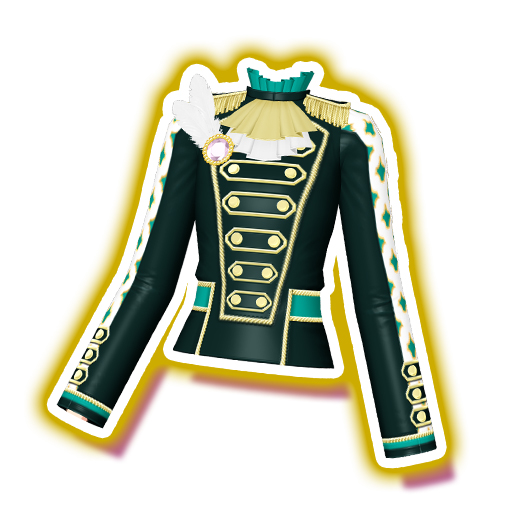 Black Green Military Marching Band Drummer Jacket