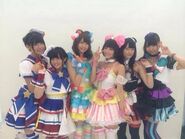 i☆Ris members dressing as cosplays of their respective characters.