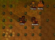 Prisoners working in the Flower Garden