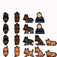 PA Guard Dog Planned Sprites