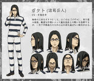 Gakuto anime design