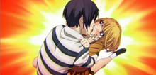 Kiyoshi kisses Hana--