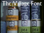 Village font tins