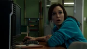 Franky prints the plans for the prison plumbing while looking at Iman's social media.
