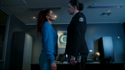 Joan tells Bea no one will believe Jodie because she is 'unstable'.