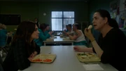 Ferguson baits Franky into attacking her in the dining room