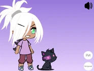 Bethany and her cat, Techna Tumbra