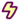 A cartoonish symbol of a lightning bolt with a dark brown outline, representing the Storm Element