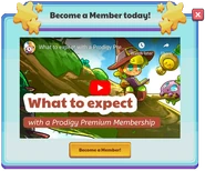 Premium membership advertisement in 2020