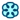 A cartoonish symbol of a snowflake, representing the Ice Element. The snowflake is six-pointed and light blue, with a dark blue outline.