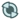 A cartoonish symbol of a circle representing the Physical Element. The circle is a brochanite green, with a gray outerring. The edging has an outline the same shade of green as the circle, and lined up diagnonally upon the outerring are two triangles pointing inwards. One triangle is at the top left while the other lines up with it at the bottom right. Both these triangles have the same outline as the outerring.