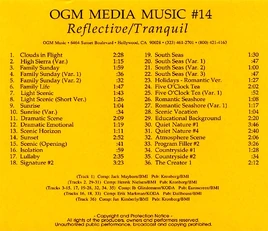 OGM Media Music -14 - Reflective - Tranquil