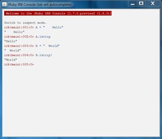 Ruby: Removing Whitespace | Programmingresources Wiki | Fandom
