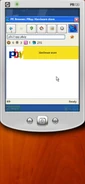 Attempting to go on the PBay website on the Browser using a Compact PC