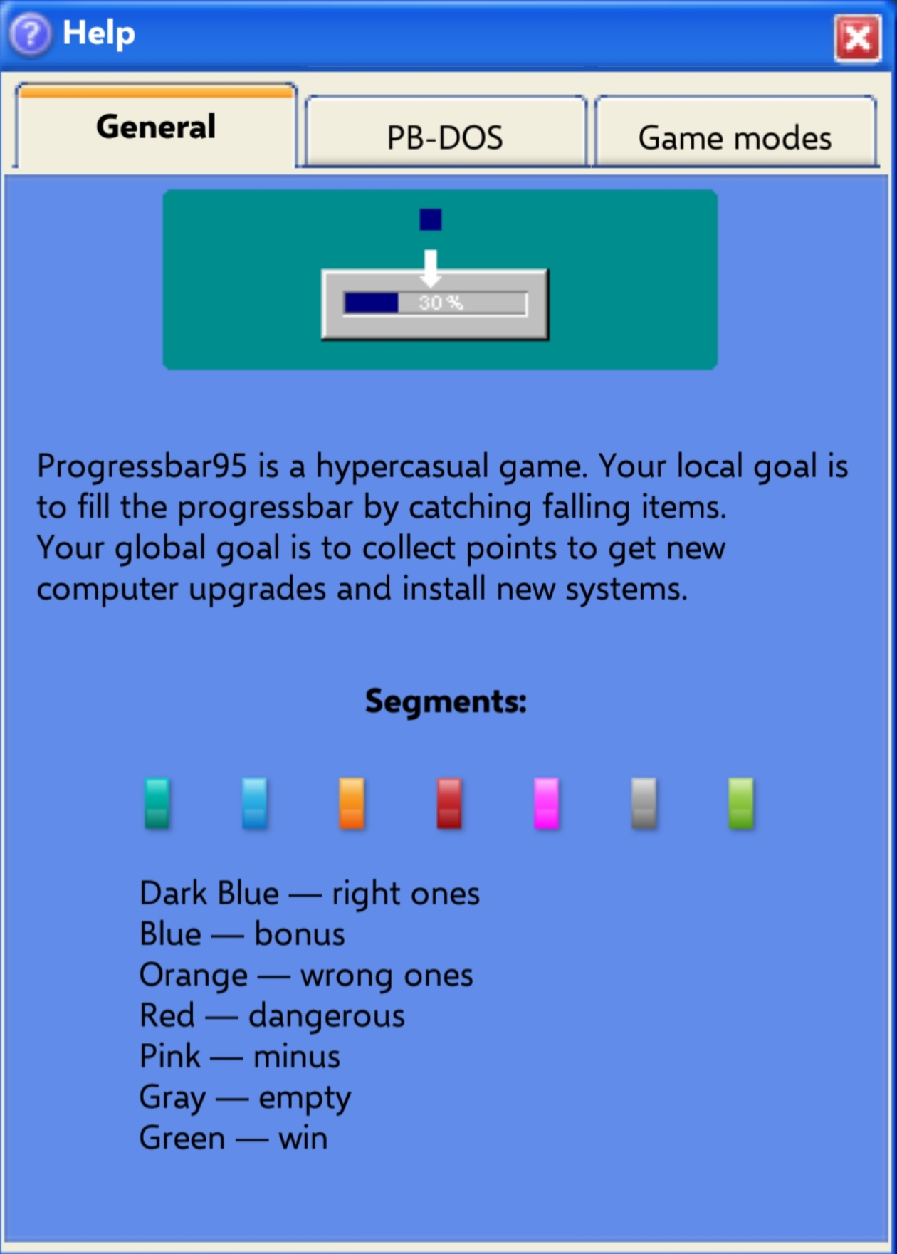 Cheats, Progressbar95 Wiki